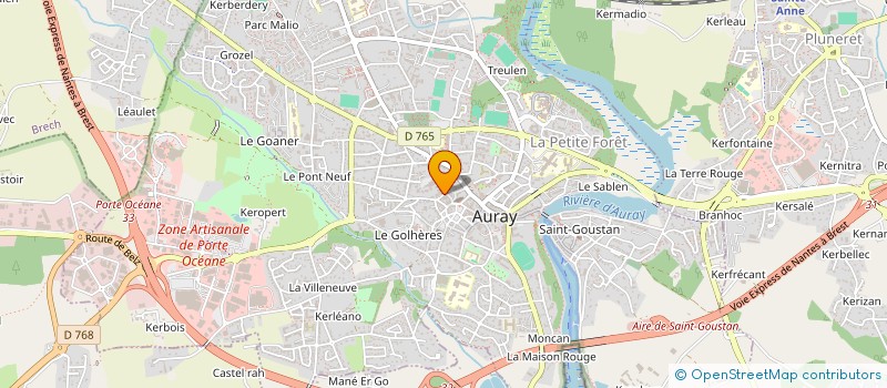 localisation de l'entreprise EDIFYS CONSEILS à AURAY
