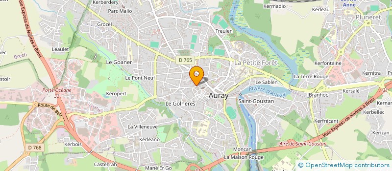 localisation de l'entreprise EDIFYS PATRIMOINE à AURAY