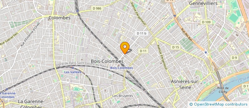 localisation de l'entreprise EDILI à BOIS-COLOMBES