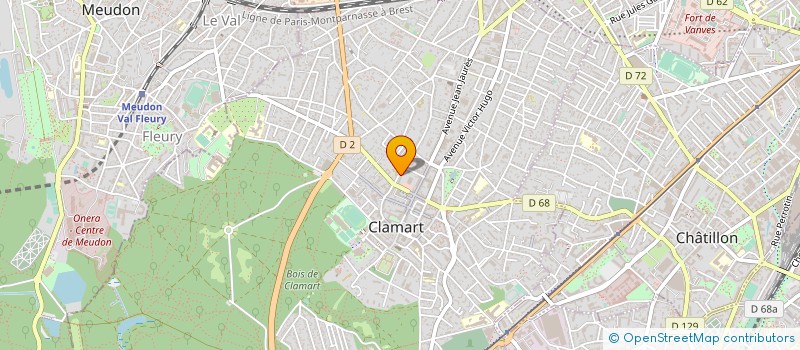 localisation de l'entreprise EDIM' SARL à CLAMART