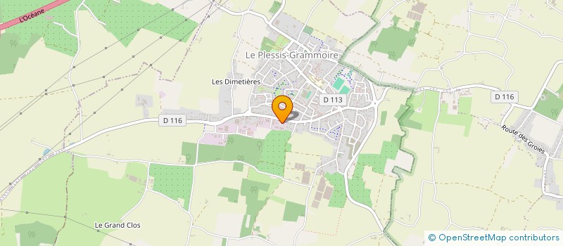 localisation de l'entreprise EDIMEX à LE PLESSIS-GRAMMOIRE