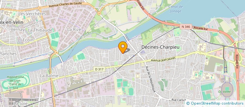 localisation de l'entreprise EDIMO  DECINES-CHARPIEU