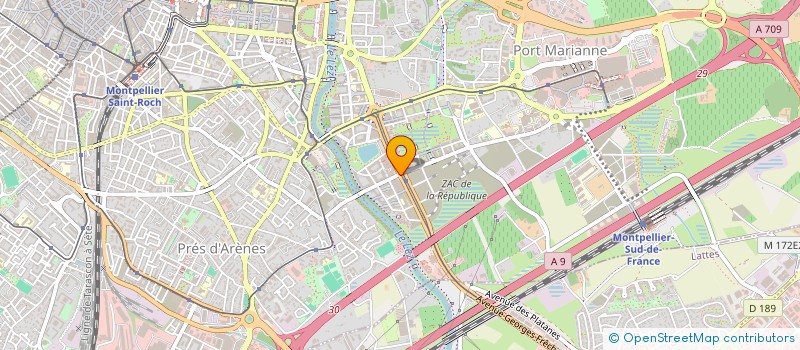 localisation de l'entreprise EDIMO à MONTPELLIER