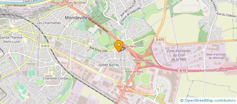 localisation de l'entreprise EDIMO CONSTRUCTION  MONDEVILLE