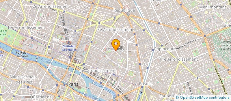 localisation de l'entreprise EDIMVST à PARIS