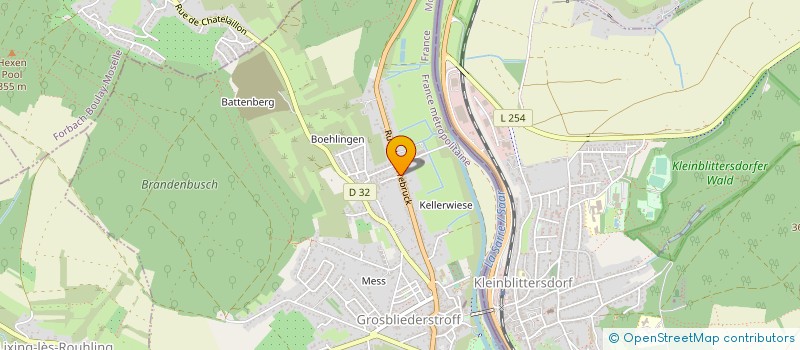 localisation de l'entreprise EDINGER CHARPENTE-COUVERT- ZINGUERIE à GROSBLIEDERSTROFF