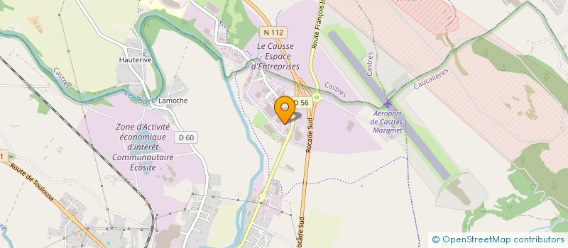 localisation de l'entreprise EDINOV à LABRUGUIERE