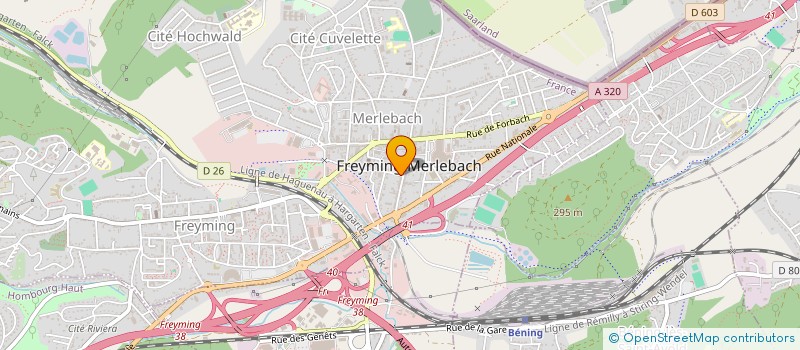 localisation de l'entreprise EDIOR-CG à FREYMING-MERLEBACH