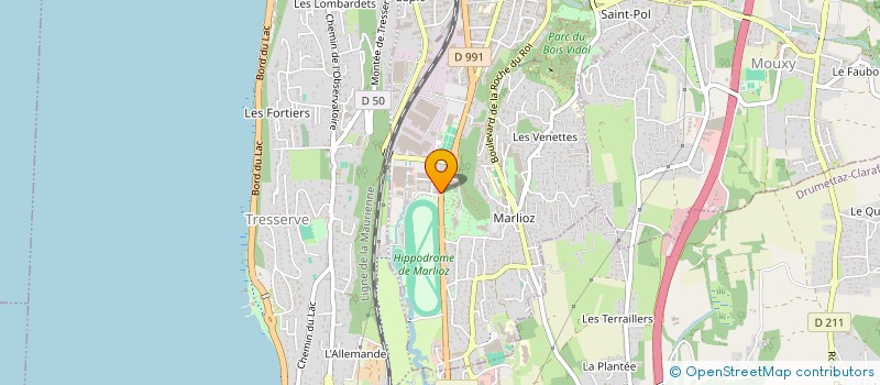 localisation de l'entreprise EDIPHIS à AIX-LES-BAINS