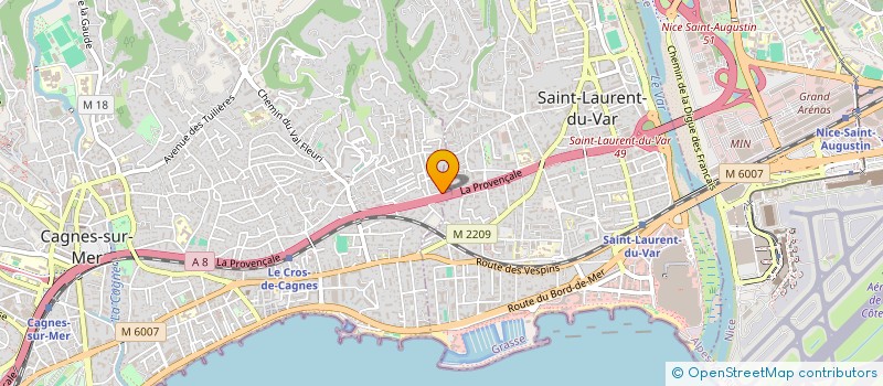 localisation de l'entreprise EDIPROMONDE à CAGNES-SUR-MER
