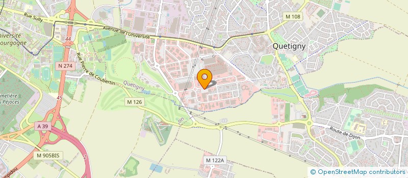 localisation de l'entreprise EDIPS IMPRIMEURS à QUETIGNY
