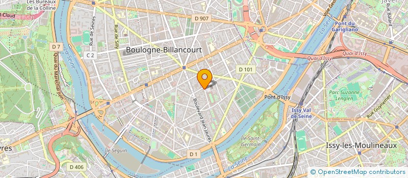 localisation de l'entreprise EDIREP DIFFUSION à BOULOGNE-BILLANCOURT
