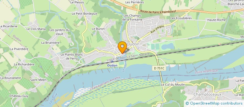 localisation de l'entreprise EDISCENE à OUDON