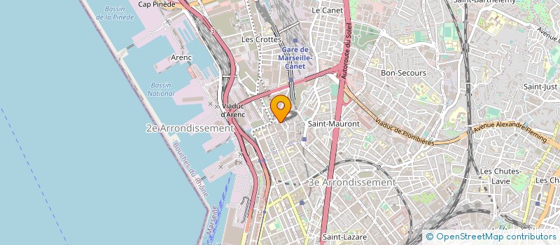 localisation de l'entreprise EDISIS à MARSEILLE