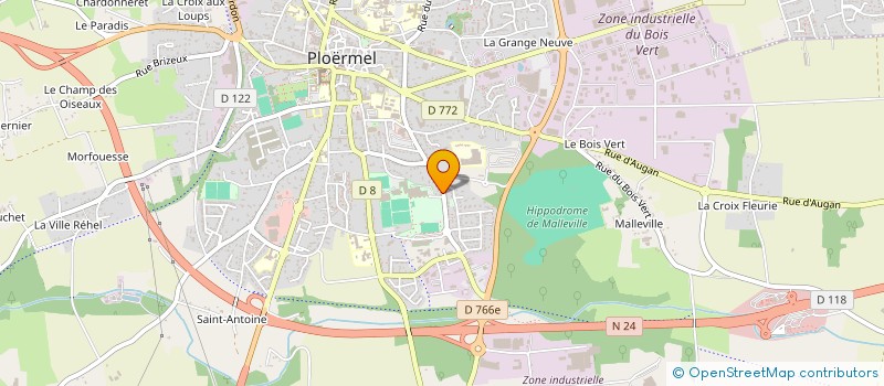 localisation de l'entreprise EDISON BOIS VERT à PLOERMEL