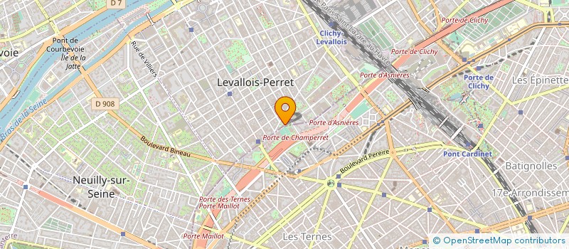 localisation de l'entreprise EDISON PRODUCTION à LEVALLOIS-PERRET