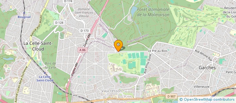 localisation de l'entreprise EDISPORT à VAUCRESSON