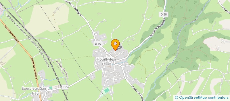 localisation de l'entreprise EDISPORT  POUILLY-LES-FEURS