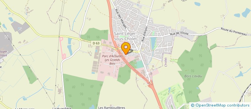 localisation de l'entreprise EDISSIO à SAINT-LEGER-SOUS-CHOLET
