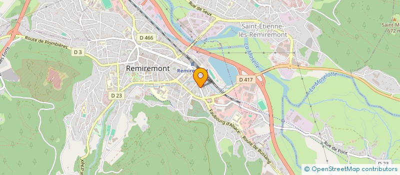 localisation de l'entreprise EDIT FONCTIONS INDUST DE COMMUNICATION à REMIREMONT