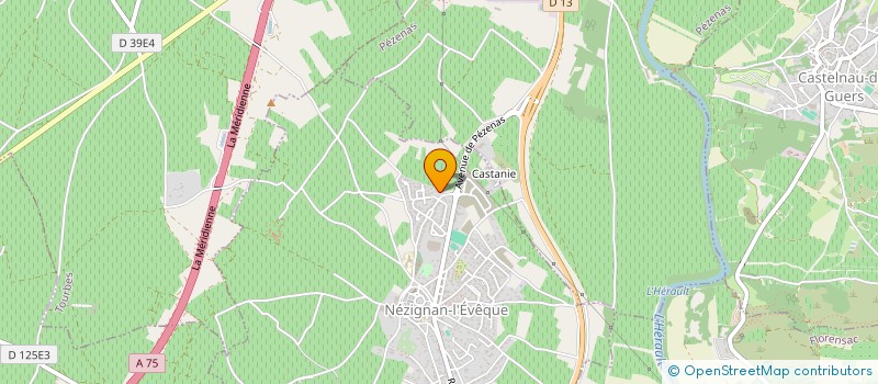 localisation de l'entreprise EDIT'IRIS  NEZIGNAN-L'EVEQUE