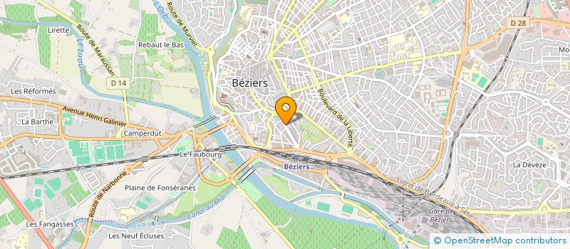 localisation de l'entreprise EDIT PUB  BEZIERS