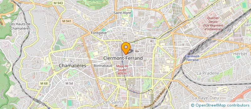 localisation de l'entreprise EDIT-UP (EQUITABLE DEVELOPMENT INTERFACE TOOL-UNIVERSAL PRAXIS)  CLERMONT-FERRAND