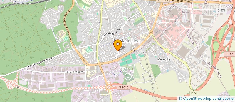 localisation de l'entreprise EDITBLOCK  EVREUX