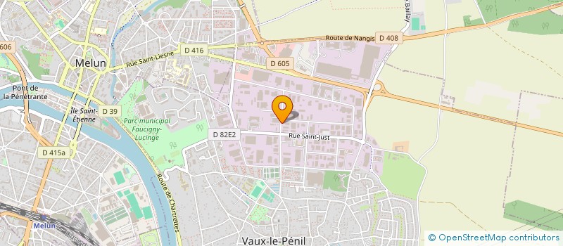 localisation de l'entreprise EDITEAL à VAUX-LE-PENIL
