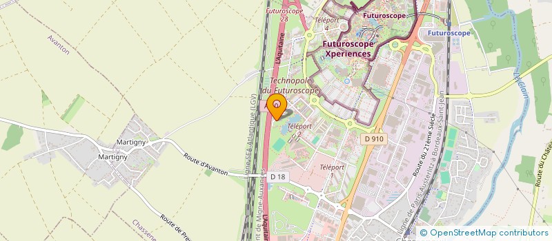 localisation de l'entreprise EDITEC à CHASSENEUIL-DU-POITOU