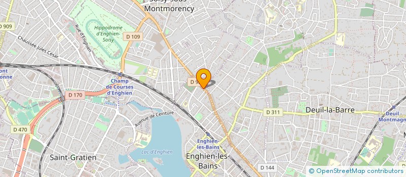 localisation de l'entreprise EDITEC DIAG à ENGHIEN-LES-BAINS