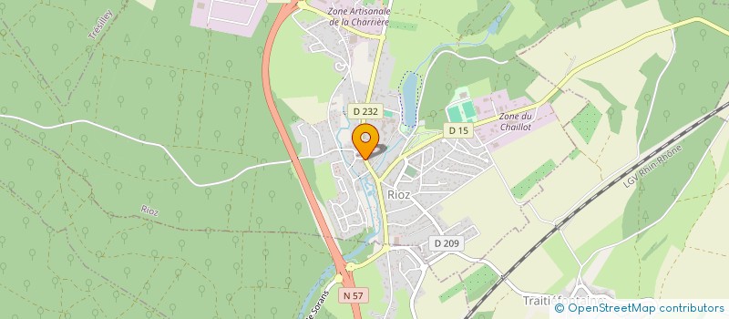 localisation de l'entreprise EDITECH à RIOZ
