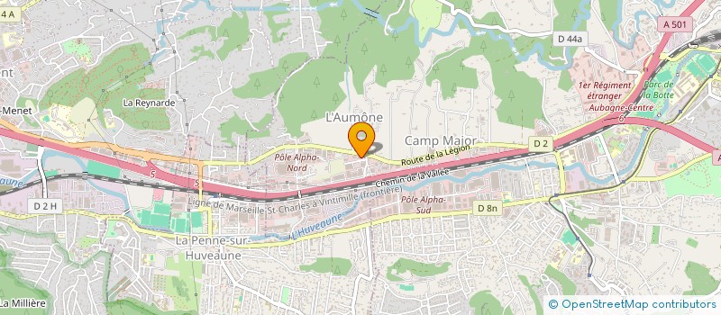 localisation de l'entreprise EDITER EN PACA  AUBAGNE