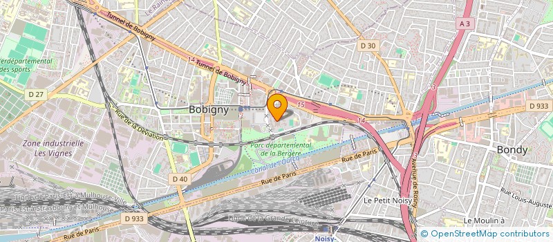 localisation de l'entreprise EDITEX  BOBIGNY