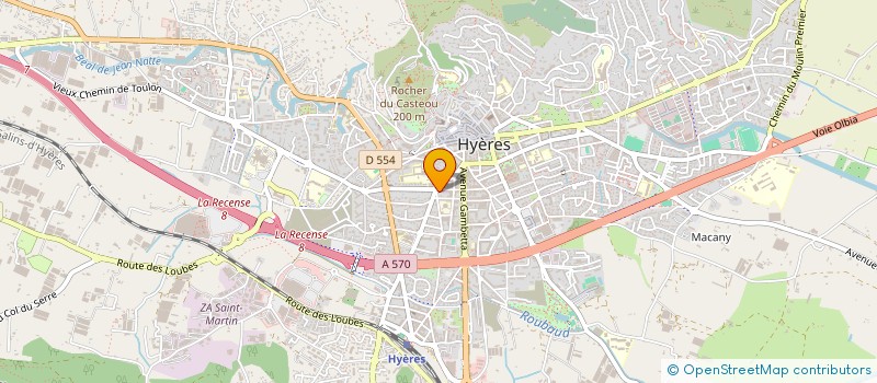 localisation de l'entreprise EDITH à HYERES