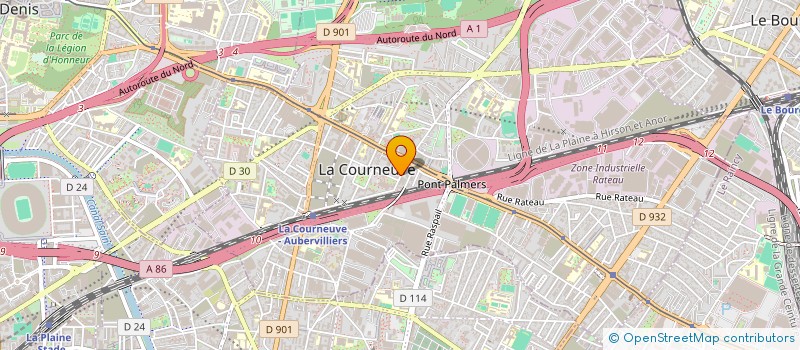 localisation de l'entreprise EDITH CONSULTING à LA COURNEUVE