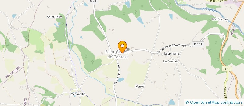 localisation de l'entreprise EDITH IMMO  SAINT-GENEST-DE-CONTEST