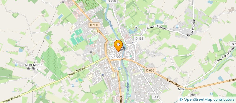 localisation de l'entreprise EDITHROUYPHARMA à NERAC