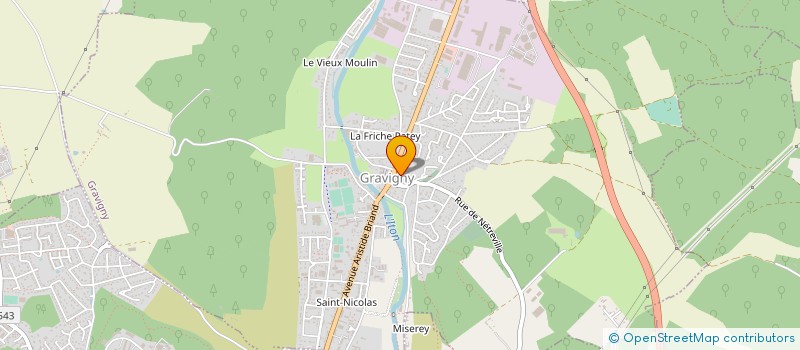 localisation de l'entreprise EDITINFO à GRAVIGNY