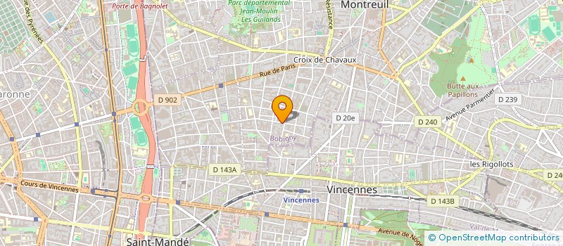 localisation de l'entreprise EDITION COMMUNICATION PARIS à MONTREUIL
