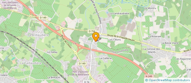 localisation de l'entreprise EDITION CONNECT  LA HAIE-FOUASSIERE