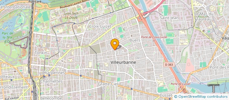 localisation de l'entreprise EDITION DE PRESSE POUR LES ENTREPRISES  VILLEURBANNE