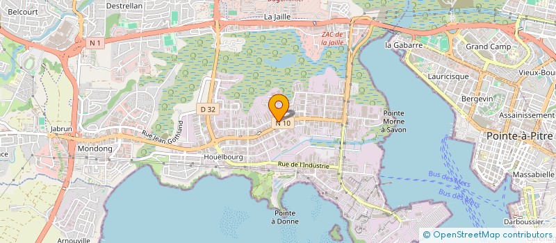 localisation de l'entreprise EDITION PRESSE ANTILLES GUYANE  BAIE-MAHAULT