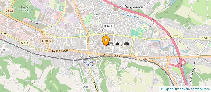 localisation de l'entreprise EDITION PRESSE PUBLICITE à BOURGOIN-JALLIEU