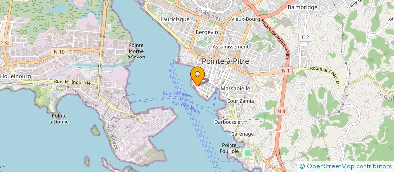 localisation de l'entreprise EDITION SERVICES TECHN PROFESS GUADELOUP à POINTE A PITRE