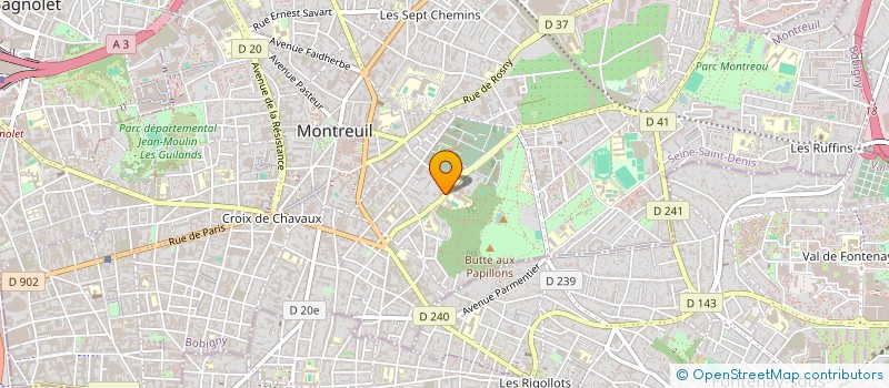localisation de l'entreprise EDITION SP à MONTREUIL