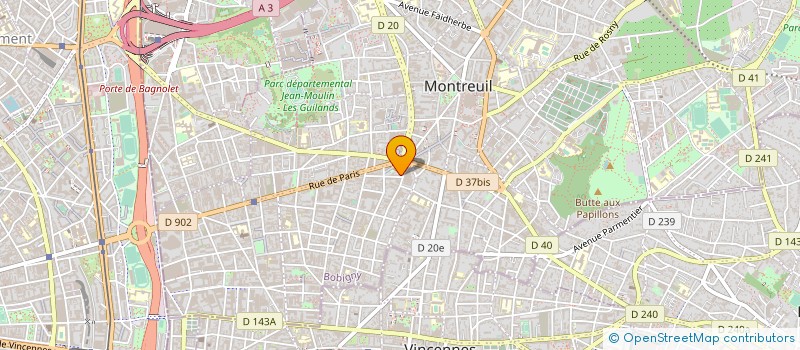 localisation de l'entreprise EDITION SPHERE à MONTREUIL