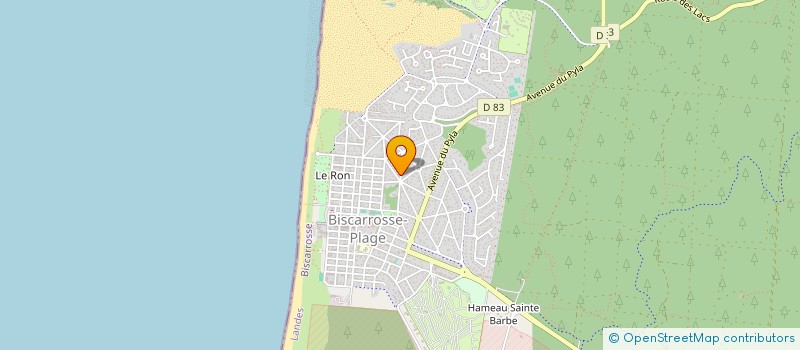 localisation de l'entreprise EDITIONS 10 15  BISCARROSSE