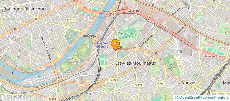 localisation de l'entreprise EDITIONS 33 à ISSY-LES-MOULINEAUX