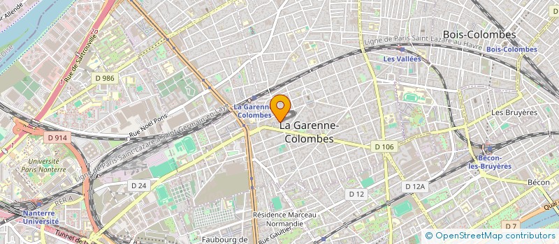localisation de l'entreprise EDITIONS 76 à LA GARENNE-COLOMBES